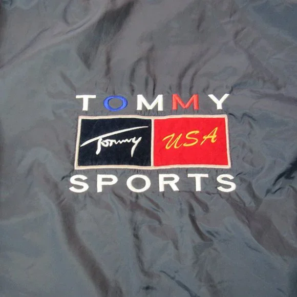 VINTAGE TOMMY HILFIGER TOMMY USA SPORTS HOODED JACKET RARE SIZE M - Picture 5 of 12